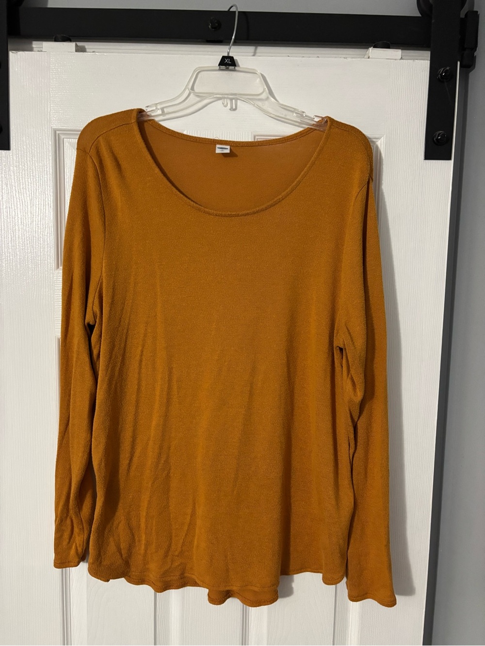 Old Navy Long Sleeve Scoop Neck Top - Mustard Gold